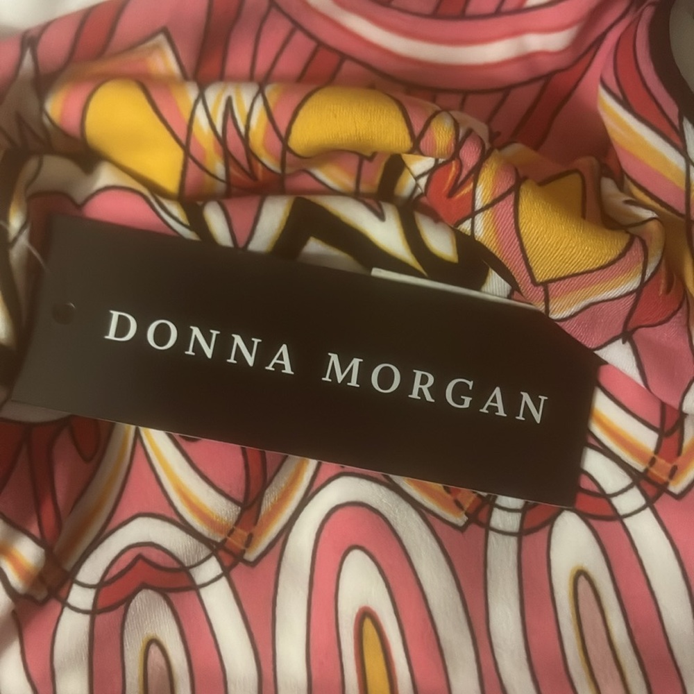Donna Morgan Geometric Print Dress - Size 10 - NWT - Picture 5 of 5